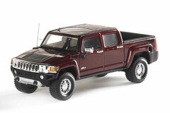 LUXURY Resin Model Car 1/43 Hummer H3T 2008 Sonoma Red Metallic