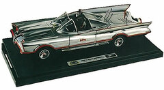 Batman (1966 TV Series) 1/18 Scale Diecast Model Batmobile (Chrome) 75th Anniversary Model