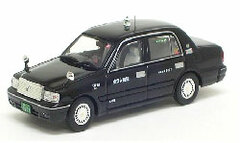 Gulliver 64 Diecast Miniature Car 1/64 Tokyo Musen (Taxi) Toyota Crown - Black