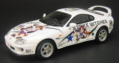 A-Team Mini Car Diecast Model 1/43 Toyota Supra RZ. Strike Witches Ver.