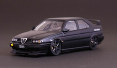 1/43 Diecast Model Alfa Romeo 155 TS Silver Stone (Plain Color Model: Black)