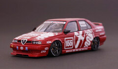 1/43 Diecast Model Alfa Romeo 155 TS Silver Stone 1994 BTTC (Presentation Cimoni & Talkini)