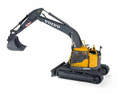 Motor Art 1/50 Complete Diecast Mini Car No.53 Volvo ECR235CL Excavator