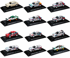Rally Car Collection Lancia Collection Miniature Car 12 pcs Set