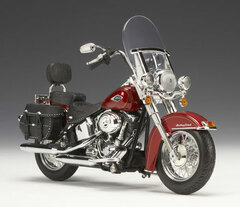 Complete Diecast Model 1/12 2009 FLSTC Heritage Softail Classic Red Hot Sangro