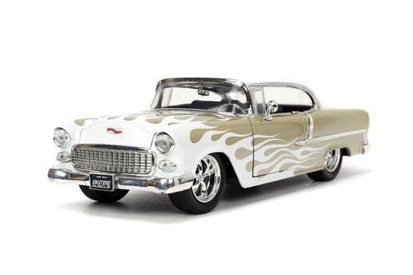 1/24 1955 Chevy Bel Air Gold/White Frame