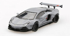 1/64 LB-WORKS Lamborghini Aventador LB-R Fighter Works Matte Gray (Left-hand Steering)