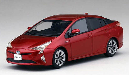 1/43 Toyota Prius (Emotional Red) *Right-hand Steering