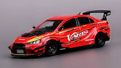 1/64 Mitsubishi Lancer Evolution X Varis CZ4A Widebody Ver.2 Red