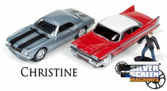 1/64 1983 Christine Diorama Set- Christine and Buddy's Camaro with Figurine