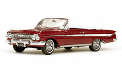 Sunstar Model Car 1/18 1961 Chevrolet Impala Open Convertible (Red)
