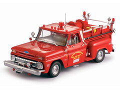 Sunstar Model Car 1/18 1965 Chevrolet Pickup C-10 Fire Truck (Red)