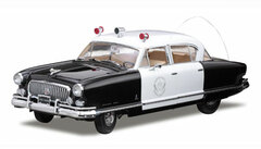 Sunstar Model Car 1/18 1952 Nash Ambassador Airflyte Police (Black and White)