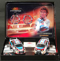 Vitesse Model Car 1/43 Mitsubishi Lancer Evolution IX & X - A.Araujo/M.Ramalho 2009, 2010 Double PWRC CHAMPION GIFT BOXSET