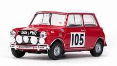 Vitesse Model Car 1/43 Morris Cooper - #105 R.Aaltonen / A.Ambrose 7th Rallye Monte Carlo 1964