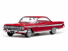 Sunstar Model Car 1/18 1961 Chevrolet Impala Sports Coupe (Roman Red)
