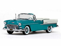 Vitesse Model Car 1/43 1955 Chevrolet Bel Air Convertible (Cover Open) (Blue)
