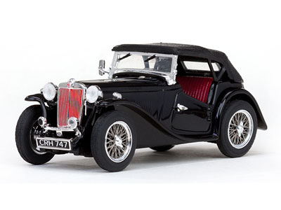 Vitesse Model Car 1/43 MGTC Closed Convertible (Black)