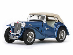 Vitesse Model Car 1/43 MGTC Closed Convertible (Blue)