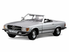 Sunstar Model Car 1/18 1977 Mercedes Benz 350 SL Open Convertible (Silver)