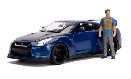1/18 F&F, Brian & Nissan GT-R (R35) w/Figure