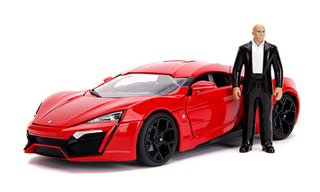 1/18 F&F, Dom & Lykan Hypersport w/Figure
