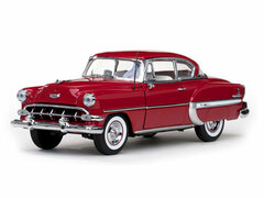 Sunstar Model Car 1/18 1954 Chevrolet Bel Air Hardtop Coupe (Red)