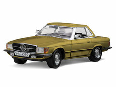 Sunstar Model Car 1/18 1977 Mercedes Benz 350 SL Hardtop Convertible (Gold)