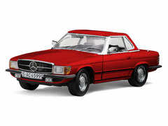 Sunstar Model Car 1/18 1977 Mercedes Benz 350 SL Hardtop Convertible (Red)