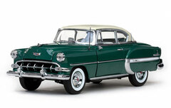 Sunstar Model Car 1/18 1954 Chevrolet Bel Air Hardtop Coupe (Ivory/ Green)