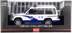 Sunstar 1/18 1998 Mitsubishi Pajero Long 3.5 V6 China Police (White)