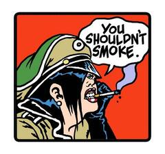 Fearless Dawn Helga Says You Shouldnt Smoke Soft Enamel Pin