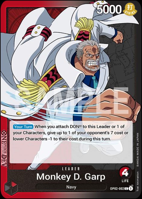 Monkey D. Garp - OP02-002 - L Monkey D. Garp - OP02-002 - L