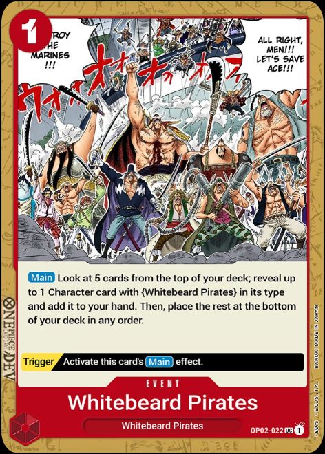 Whitebeard Pirates - OP02-022 - UC Whitebeard Pirates - OP02-022 - UC