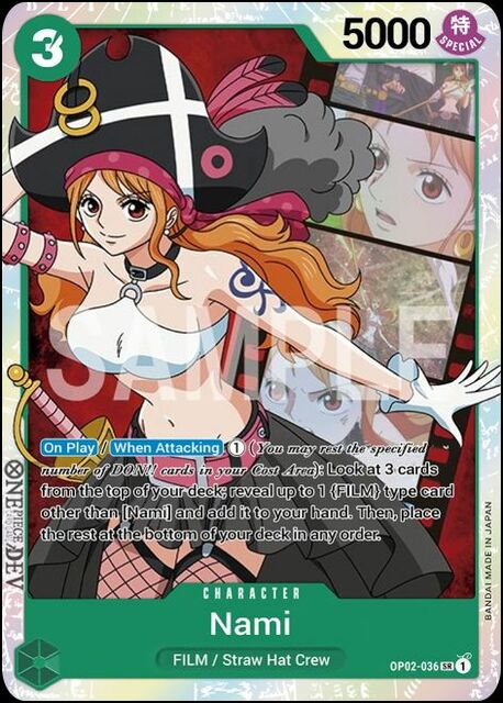 Nami - OP02-036 - SR - Foil