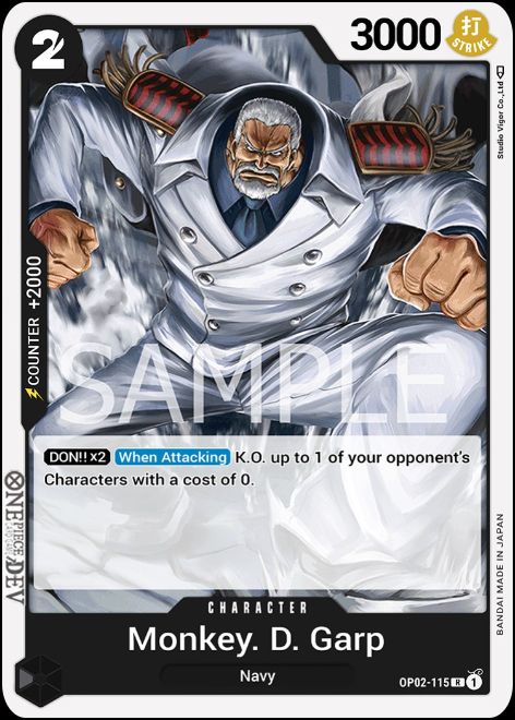 Monkey.D.Garp - OP02-115 - R - Foil