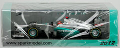 Spark Resin Model Car 1/43 Mercedes AMG W03 2012 Monaco GP #7 M.Schumacher