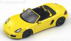 Spark Resin Model 1/43 Porsche 981 Boxster S 2012 Yellow