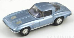 Spark Resin Model Car 1/43 Chevy Corvette Stingray Coupe 1963 - Light Blue