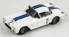 Spark Resin Model Car 1/43 Chevrolet Corvette 1960 Le Mans 24 Hours #2 R.Thompson/F.Windridge