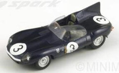 Spark Resin Model Car 1/43 Jaguar D Type 1957 Le Mans 24hours Winner I.Bueb/R.Flockhart