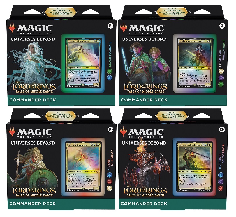 The Lord of the Rings: Tales of Middle-Earth Commander Decks (Set of 4)