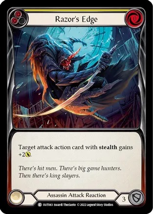 Razors Edge (Yellow) - Rainbow Foil