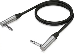 Behringer GIC604SR 1/4-inch to 1/4-inch Right Angle TRS Male Instrument Cable - 3-foot
