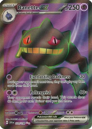 Banette ex - 229/198 - Ultra Rare