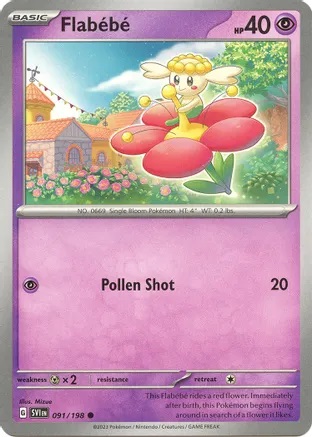 Flabebe - 091/198 - Common - Reverse Holo