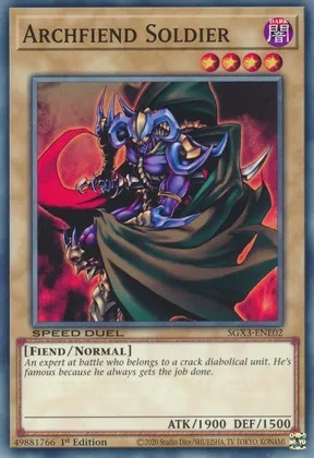 Archfiend Soldier - SGX3-ENE02 - Common - 1st Edition