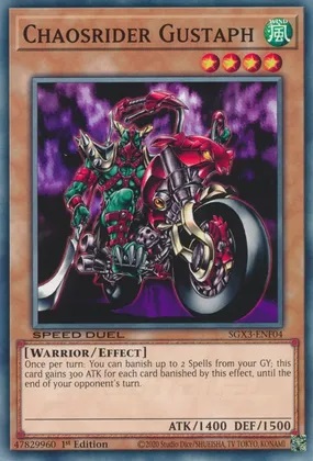 Chaosrider Gustaph - SGX3-ENF04 - Common - 1st Edition