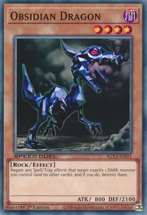 Obsidian Dragon - SGX3-ENI11 - Common - 1st Edition
