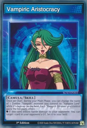 Vampiric Aristocracy - SGX3-ENS03 - Common - 1st Edition